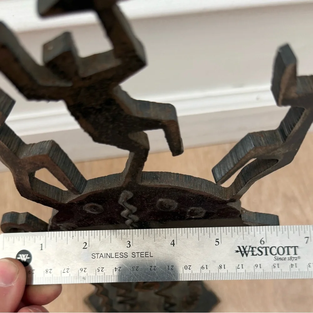 Ivan McLean Pop Art Vintage Steel Clock Handmade Heavy Clock Unique Rare Piece